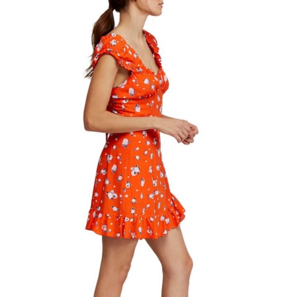 DONATED! Free People NWT Mini Dress Boho Chic! - Picture 3 of 8